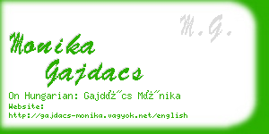 monika gajdacs business card